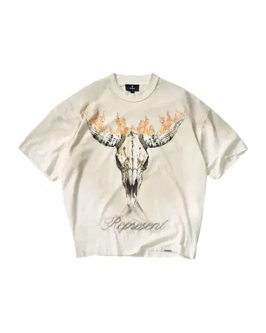Represent Men's British Cowboys Distressed T-Shirt | Thumbnail 1