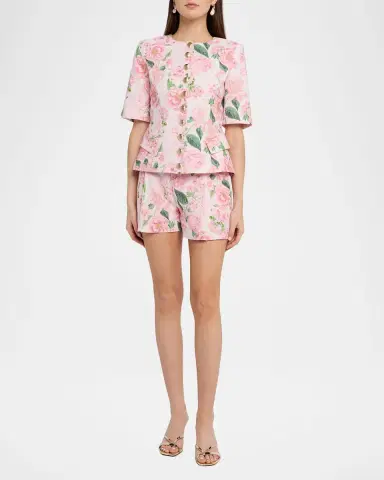 Generation Love Adriana Floral Short-Sleeve Jacket | Thumbnail 2