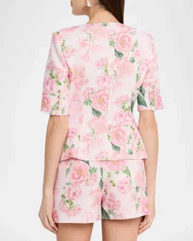 Generation Love Adriana Floral Short-Sleeve Jacket | Thumbnail 3