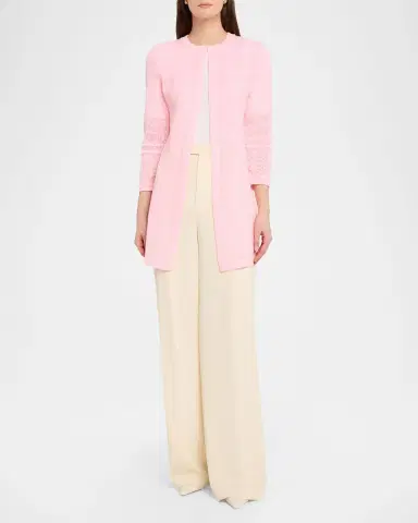 Misook Heritage 3/4-Sleeve Lace Knit Jacket | Thumbnail 2