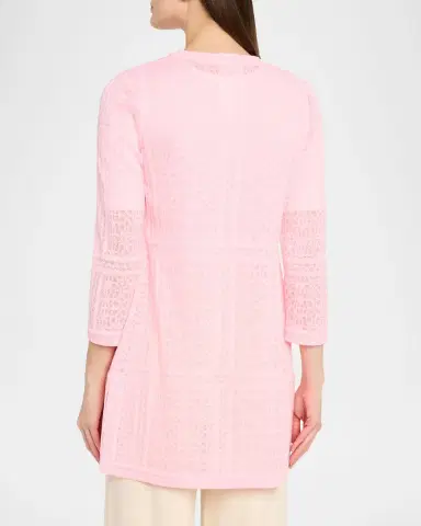 Misook Heritage 3/4-Sleeve Lace Knit Jacket | Thumbnail 3