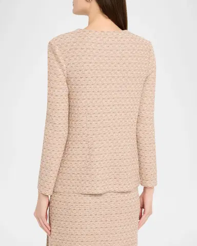 Misook Heritage Tonal Tweed Knit Jacket | Thumbnail 2