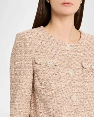 Misook Heritage Tonal Tweed Knit Jacket | Thumbnail 4