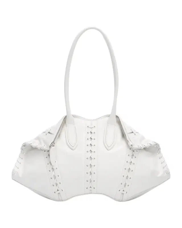 McQueen Manta Leather Corset Shoulder Bag