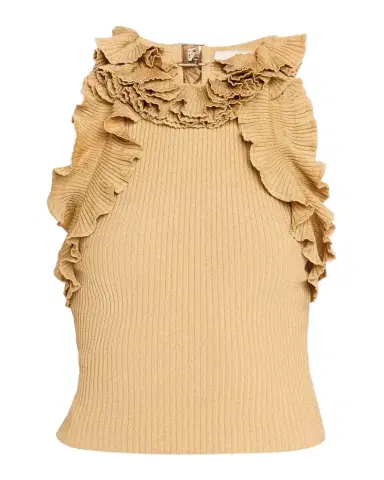 Zimmermann Luna Metallic Ruffled Tank Top | Thumbnail 1