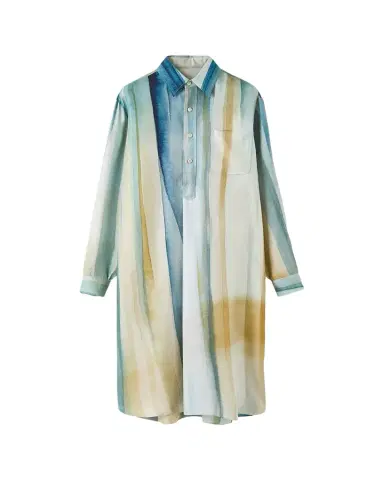Loro Piana Kailee Abstract-Print Silk Twill Shirtdress | Thumbnail 1