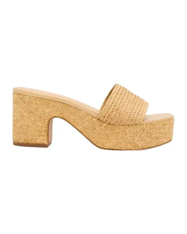 Clarita Raffia Platform Sandals