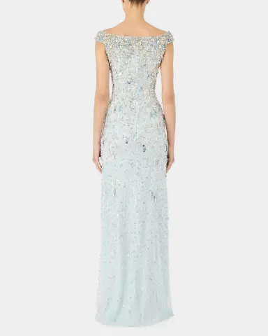 Jenny Packham Jessie Embellished Off-The-Shoulder Gown | Thumbnail 3