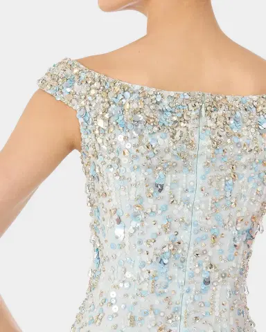 Jenny Packham Jessie Embellished Off-The-Shoulder Gown | Thumbnail 5