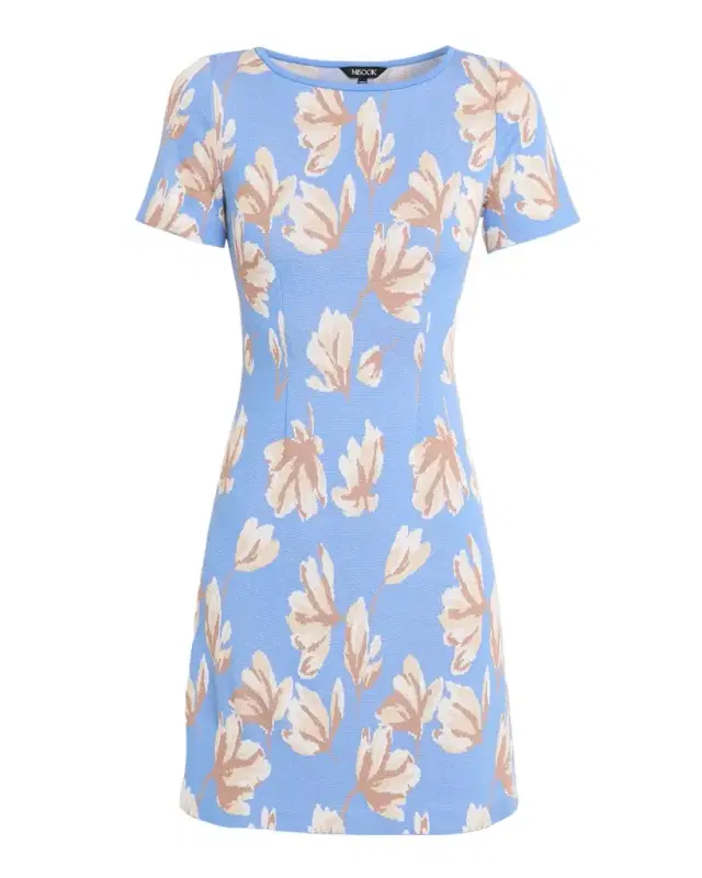 Floral Jacquard Mini Dress