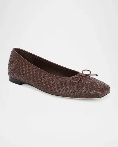 Vince Darla Woven Leather Ballerina Flats | Thumbnail 9 Vince Darla Woven Leather Ballerina Flats | Thumbnail 9