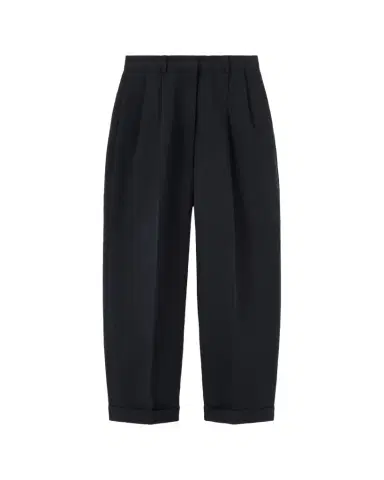 Loro Piana Cale Linen Straight-Leg Ankle Trousers | Thumbnail 1