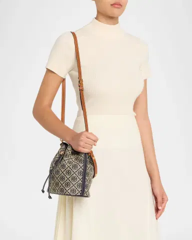 Tory Burch T Monogram Jacquard Bucket Bag | Thumbnail 2