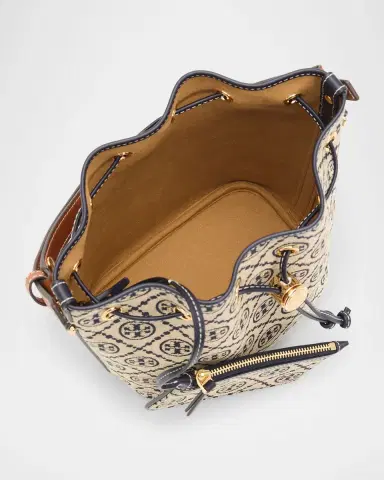 Tory Burch T Monogram Jacquard Bucket Bag | Thumbnail 4