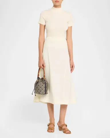 Tory Burch T Monogram Jacquard Bucket Bag | Thumbnail 5