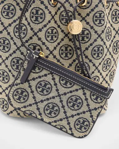 Tory Burch T Monogram Jacquard Bucket Bag | Thumbnail 6