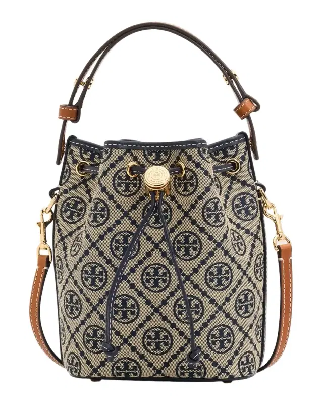 Tory Burch T Monogram Mini Jacquard Bucket Bag