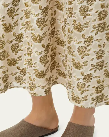 Loro Piana Simona Floral Silk Fil Coupé Midi Skirt | Thumbnail 5 Loro Piana Simona Floral Silk Fil Coupé Midi Skirt | Thumbnail 5