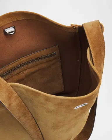 Tory Burch Turn-Lock Suede Bucket Bag | Thumbnail 4 Tory Burch Turn-Lock Suede Bucket Bag | Thumbnail 4