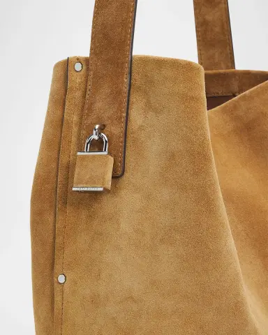 Tory Burch Turn-Lock Suede Bucket Bag | Thumbnail 6 Tory Burch Turn-Lock Suede Bucket Bag | Thumbnail 6