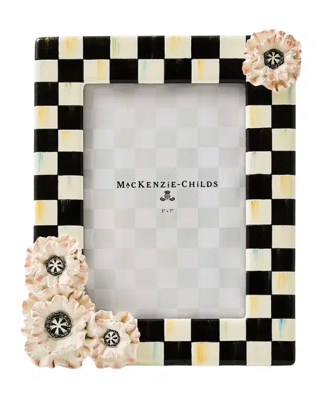 MacKenzie-Childs Blush Poppy Frame, 5" x 7"