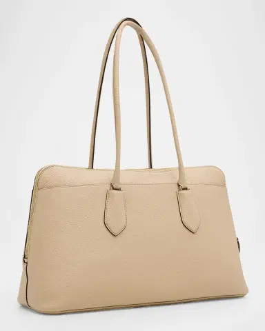 Tory Burch Lock Pebbled Leather Satchel | Thumbnail 3