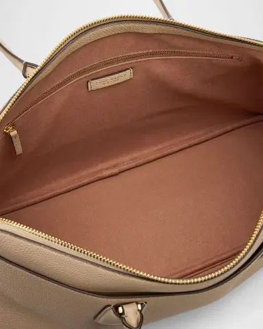 Tory Burch Lock Pebbled Leather Satchel | Thumbnail 4