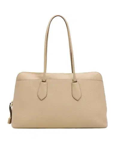 Tory Burch Lock Pebbled Leather Satchel | Thumbnail 1