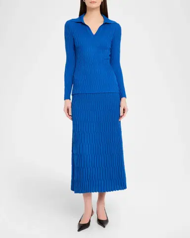 Misook Raised Geometric Soft Knit Tunic | Thumbnail 2 Misook Raised Geometric Soft Knit Tunic | Thumbnail 2