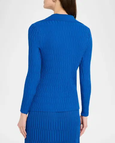 Misook Raised Geometric Soft Knit Tunic | Thumbnail 3 Misook Raised Geometric Soft Knit Tunic | Thumbnail 3