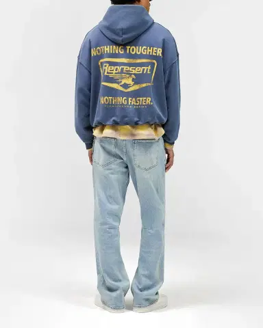 Represent Men's Nothing Faster Oversized Cotton Hoodie | Thumbnail 3