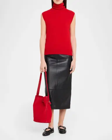 Tory Burch Slim Suede Bucket Bag | Thumbnail 5 Tory Burch Slim Suede Bucket Bag | Thumbnail 5