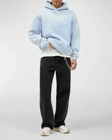 Represent Men's Western Initial Oversized Cotton Hoodie | Thumbnail 2 Represent Men's Western Initial Oversized Cotton Hoodie | Thumbnail 2