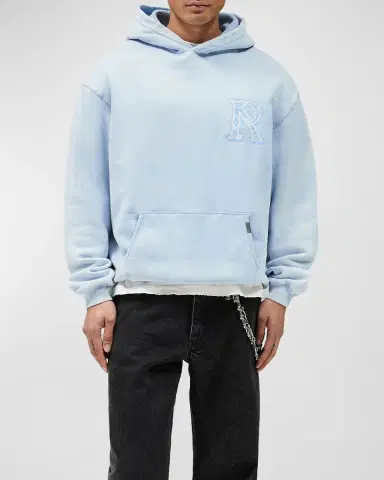 Represent Men's Western Initial Oversized Cotton Hoodie | Thumbnail 4 Represent Men's Western Initial Oversized Cotton Hoodie | Thumbnail 4
