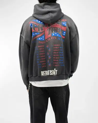 Represent Men's Dream On Tour Cotton Hoodie | Thumbnail 3 Represent Men's Dream On Tour Cotton Hoodie | Thumbnail 3