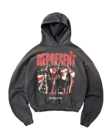 Represent Men's Dream On Tour Cotton Hoodie | Thumbnail 1 Represent Men's Dream On Tour Cotton Hoodie | Thumbnail 1