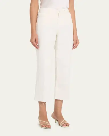 L'Agence Wanda High-Rise Cropped Wide Jeans | Thumbnail 4