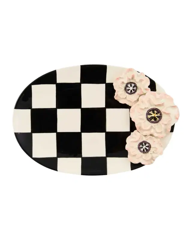 MacKenzie-Childs Blush Poppy Trinket Dish