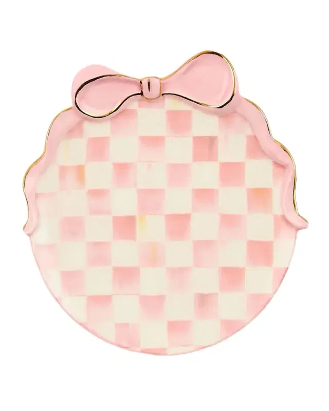 MacKenzie-Childs It 's All About the Bow Trinket Dish