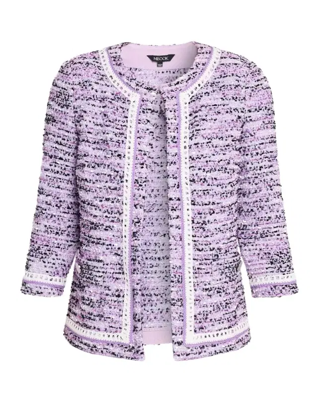 Heritage Lace-Trim Tweed Jacket