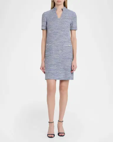 Misook Melange Tweed Knit Shift Dress | Thumbnail 2 Misook Melange Tweed Knit Shift Dress | Thumbnail 2