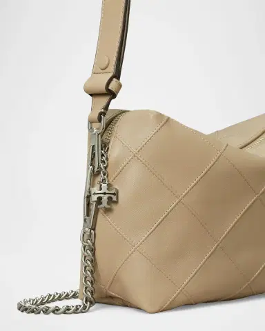 Tory Burch Fleming Large Quilted Leather Soft Pouch Bag | Thumbnail 3 Tory Burch Fleming Large Quilted Leather Soft Pouch Bag | Thumbnail 3