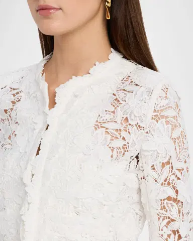 Generation Love Myra 3D Butterfly Lace Guipure Cropped Jacket | Thumbnail 5 Generation Love Myra 3D Butterfly Lace Guipure Cropped Jacket | Thumbnail 5