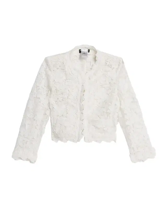 Myra 3D Butterfly Lace Guipure Cropped Jacket