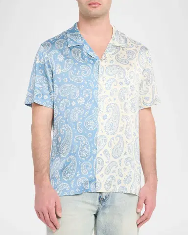 Monfrère Men's Bond Viscose Button-Down Shirt | Thumbnail 3 Monfrère Men's Bond Viscose Button-Down Shirt | Thumbnail 3