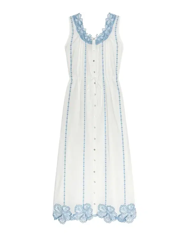 Lorina Cotton Sleeveless Maxi Dress