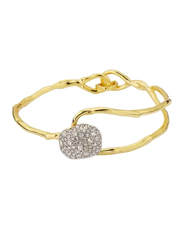 Solanales Crystal Pebble Clasp Bracelet