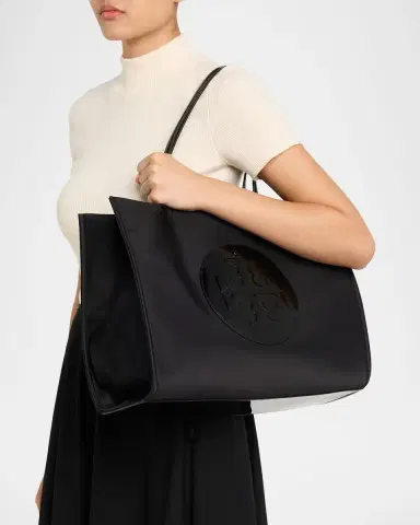 Tory Burch Ella Logo Patch Patent Tote Bag | Thumbnail 2