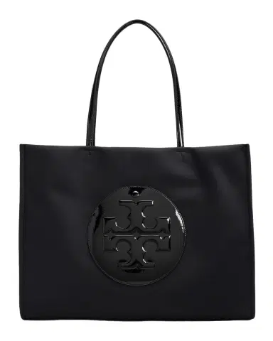 Tory Burch Ella Logo Patch Patent Tote Bag | Thumbnail 1