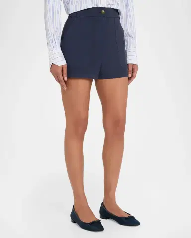 Ramy Brook Hilary High-Rise Canvas Mini Shorts | Thumbnail 4 Ramy Brook Hilary High-Rise Canvas Mini Shorts | Thumbnail 4